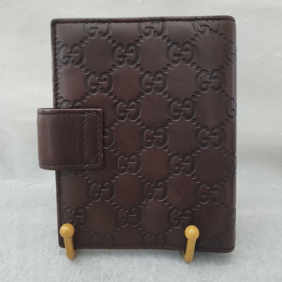 Auth Gucci Guccissima Agenda/Diary Planner Wallet Unisex - Picture 2 of 8